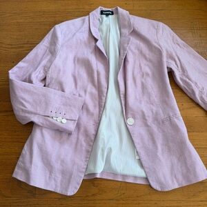 Express Light Pink / Lilac Linen Blazer